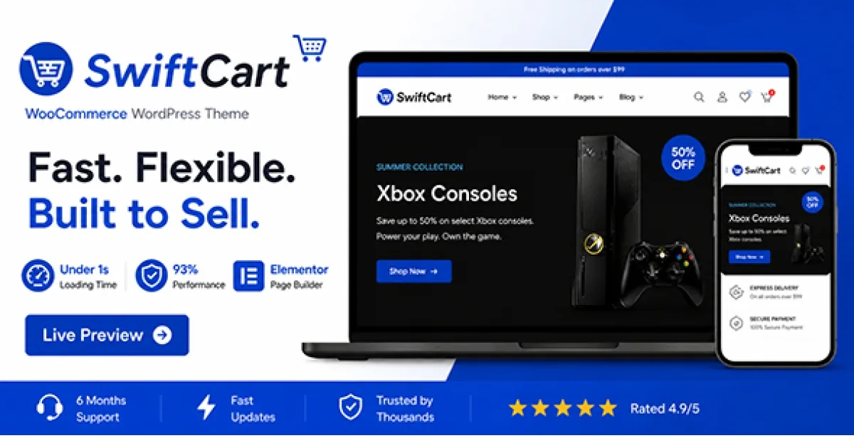 SwiftCart – Multipurpose WooCommerce WordPress Theme 