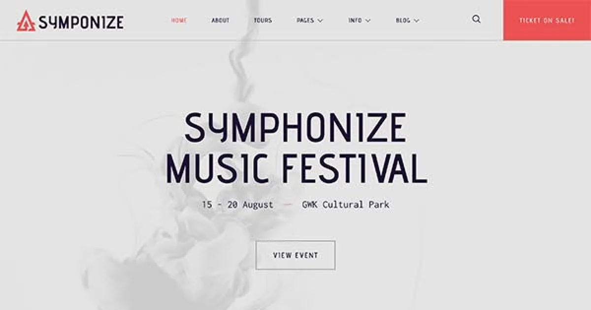 Symphonize – Music Festival Event & Band Elementor Template