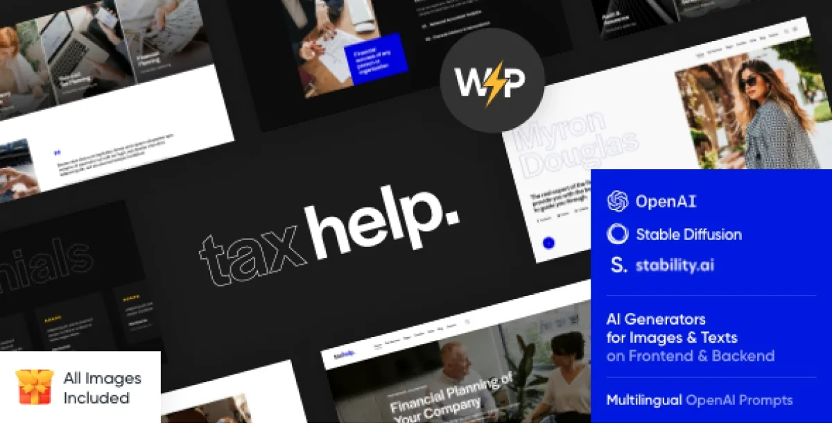 Tax Help Theme – Finance & Accounting Adviser Theme