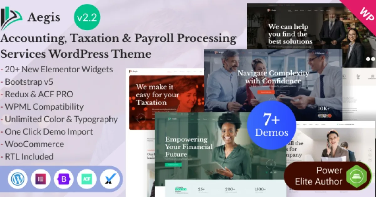 Taxation – Tax Advisor & Financial Consulting Elementor Template Kit