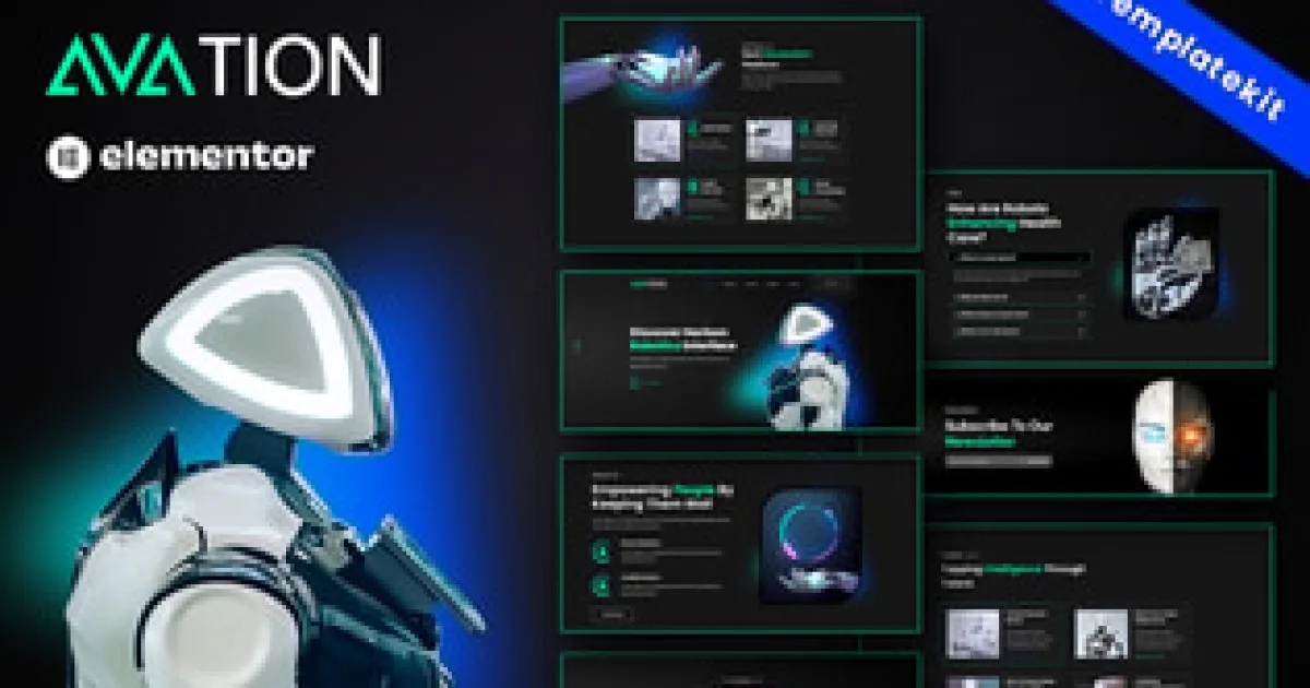 Techbot – Artificial Intelligence & Technology Services Elementor Template Kit