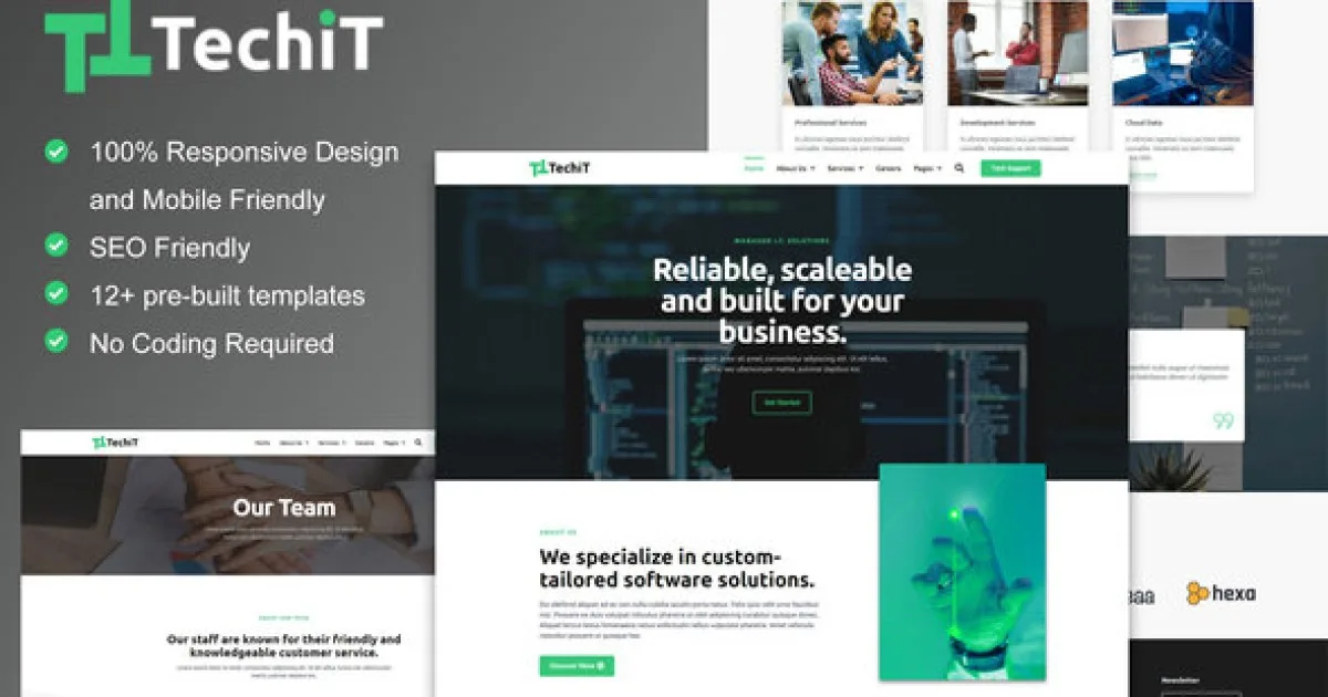 TechIT – Tech Company Elementor Template Kit - Official Release Preview
