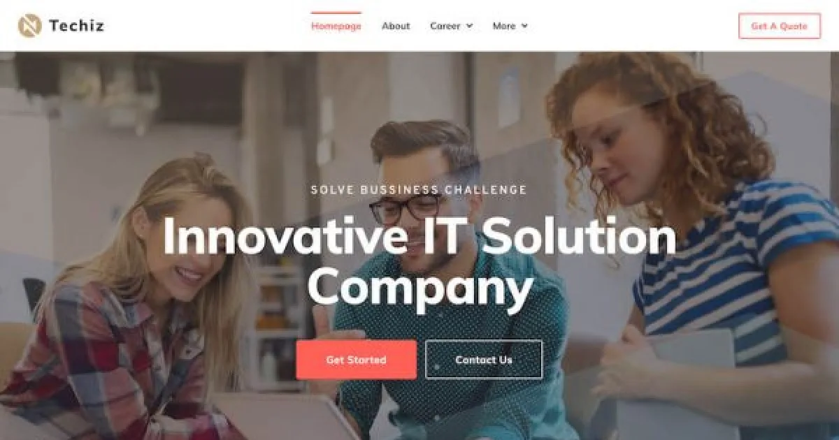 Techiz | IT Solutions & Services Company Elementor Template Kit