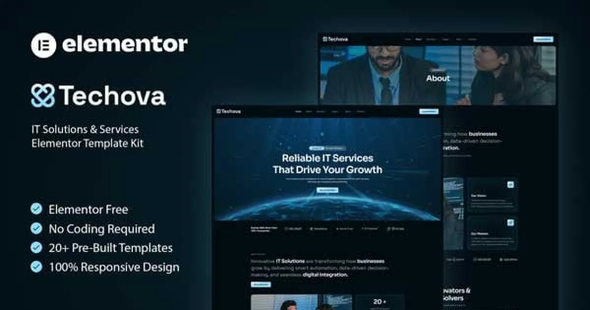 Techova – IT Solutions & Services Elementor Template Kit