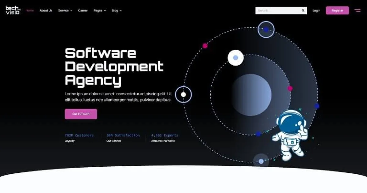 Techvisio – Technology & Software Development Elementor Pro Template Kit