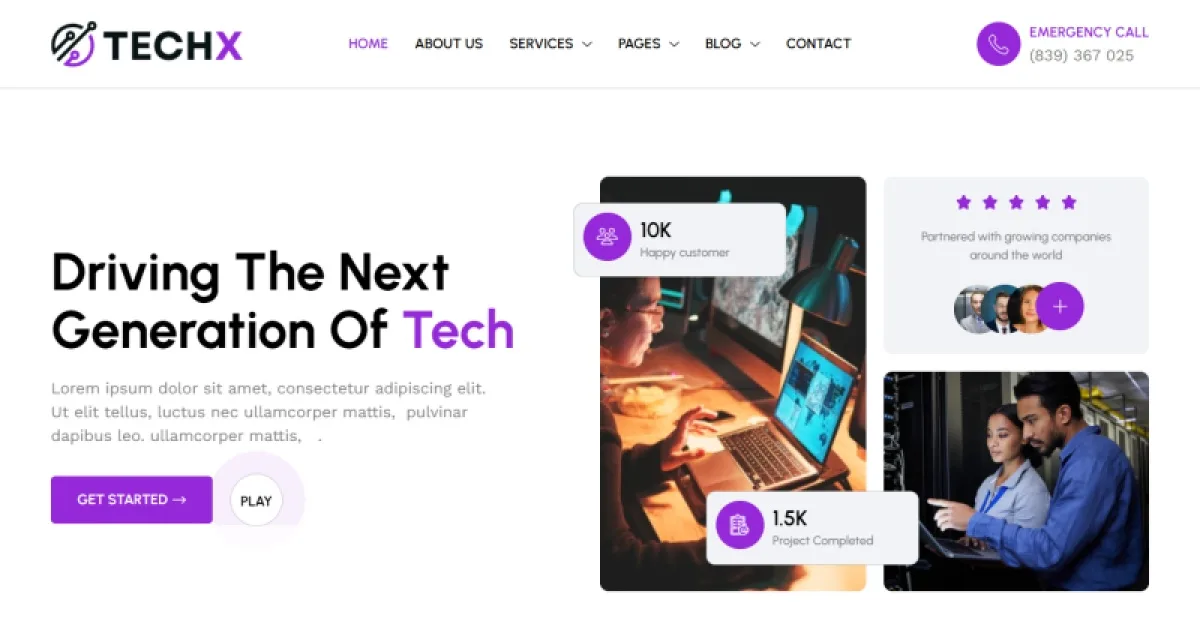 TechX – IT Solutions & Services Company Elementor Template Kit
