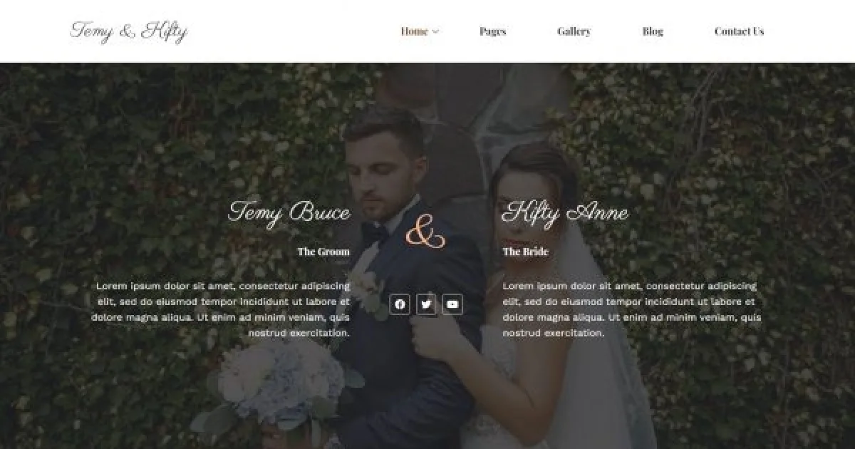 Temy and Kifty Wedding Template Kit