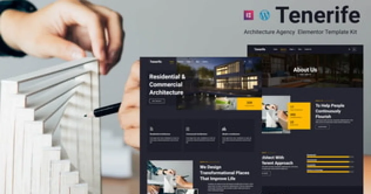 Tenerife Architecture Agency Elementor Template