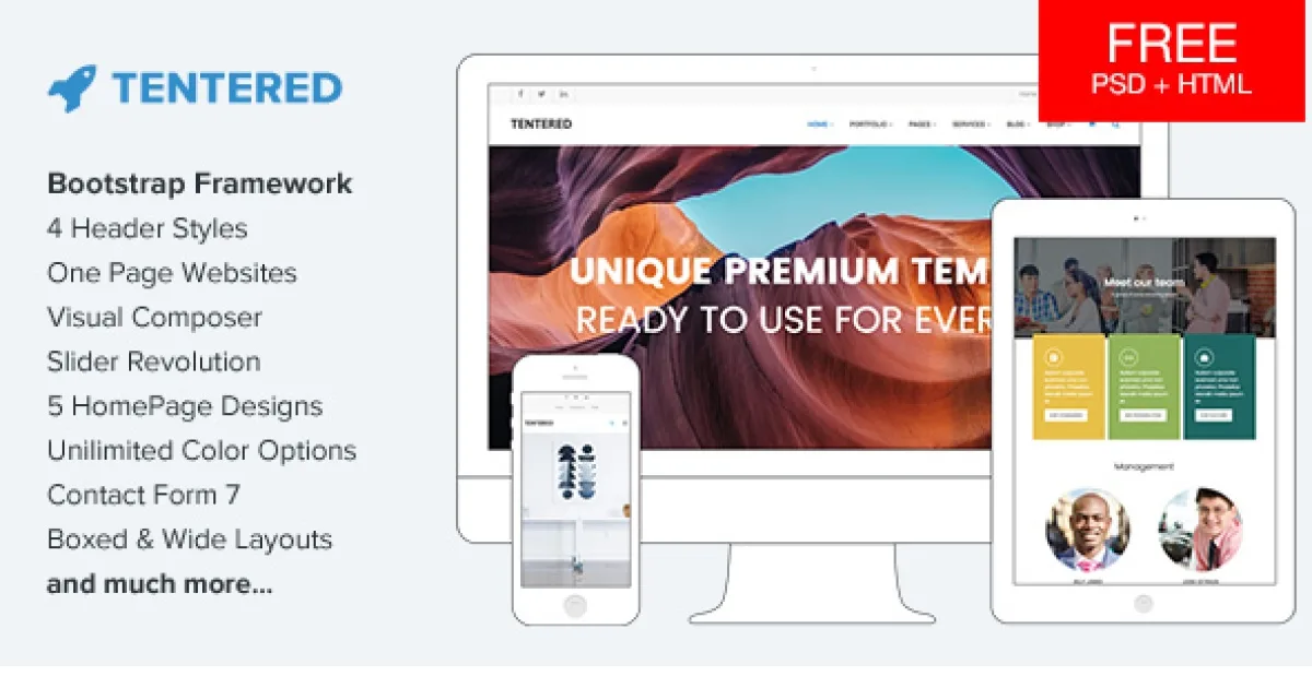 Tentered – Multi Purpose WordPress Theme