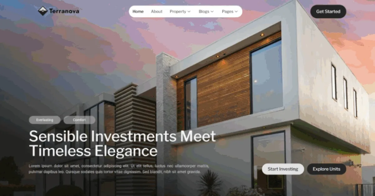 Terranova – Real Estate and Property Elementor Template Kit
