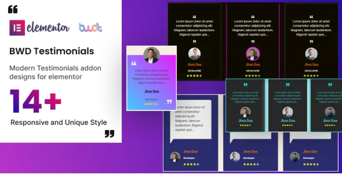 Testimonial Slider – Elementor Addon