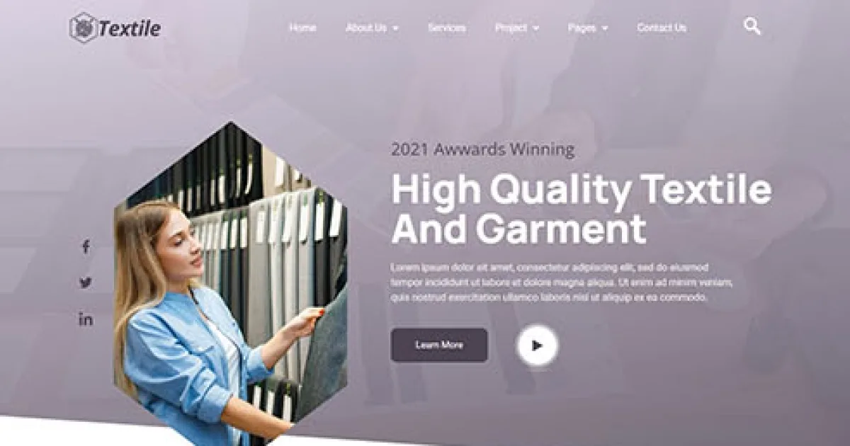 Textiles – Garment Industry Elementor Template Kit