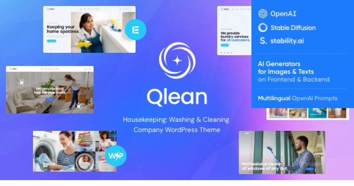 The Qlean Theme – Cleaning Company WordPress Theme 