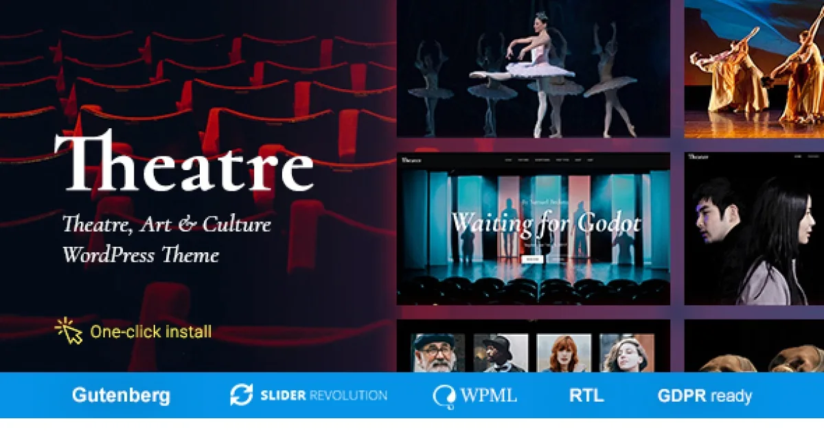 Theater Theme – Concert & Art Event Entertainment Theme