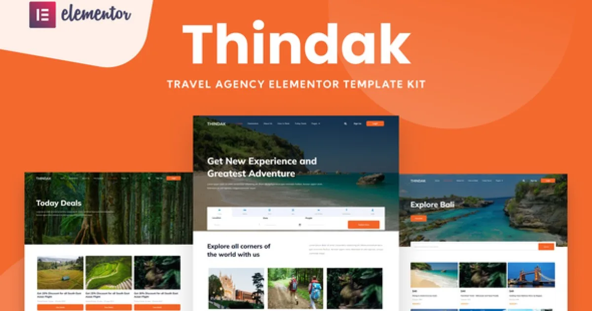 Thindak – Travel Agency Elementor Template Kit