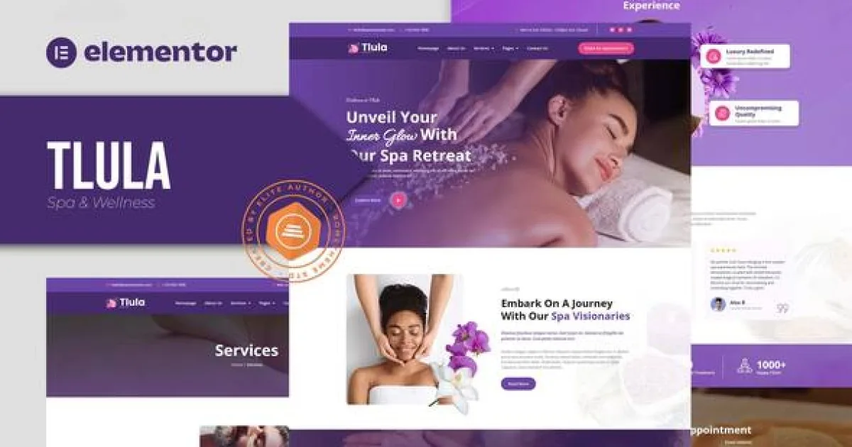 Tlula – Spa & Wellness Elementor Pro Template Kit