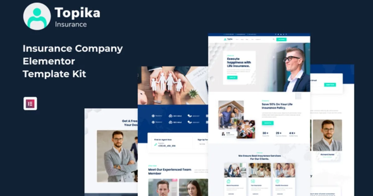 Topika – Insurance Agency Elementor Template Kit