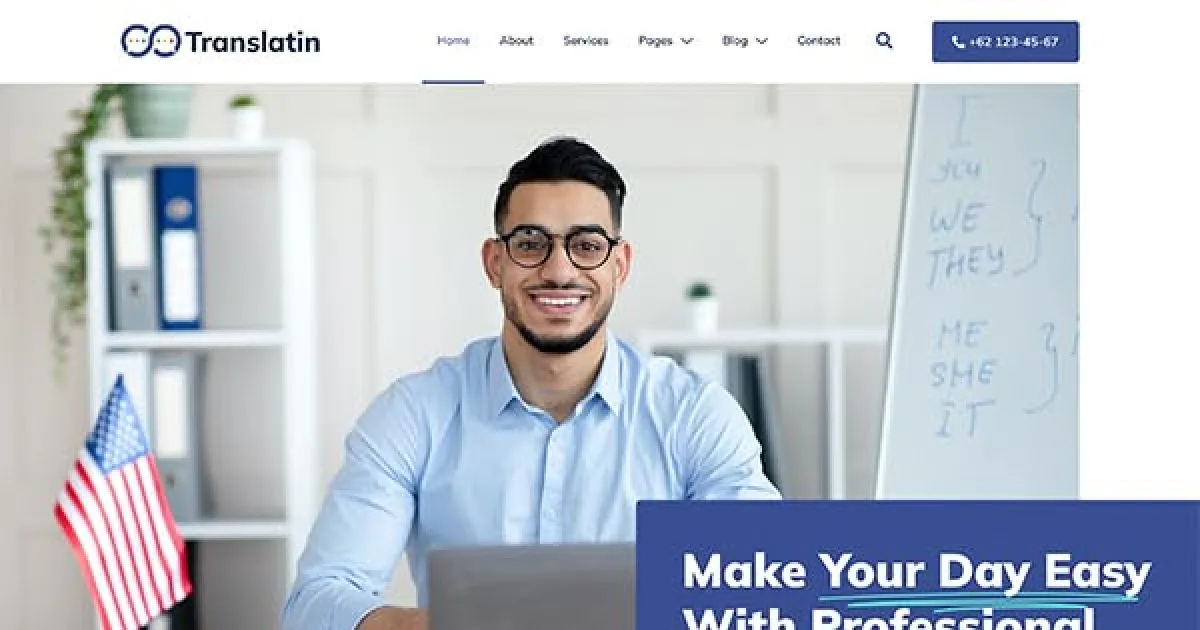 Translatin – Translation Services & Interpreting Agency Elementor Template Kit