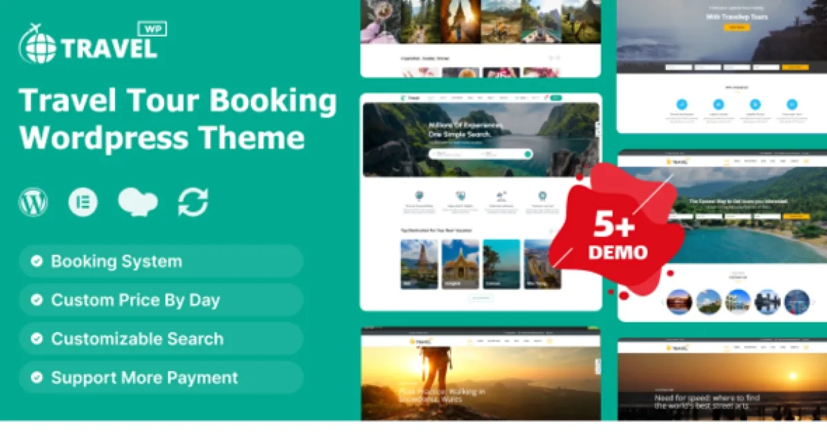 Travel WP Theme – Travel Tour Booking WordPress Theme