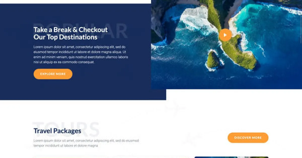 Travenu – Travel & Tour Agency Elementor Template Kit