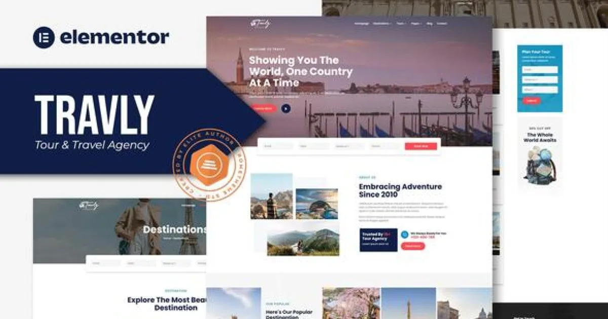 Travly – Tour & Travel Agency Elementor Template Kit