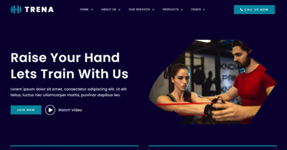 Trena – Sport & Fitness Trainer Services Elementor Template Kit
