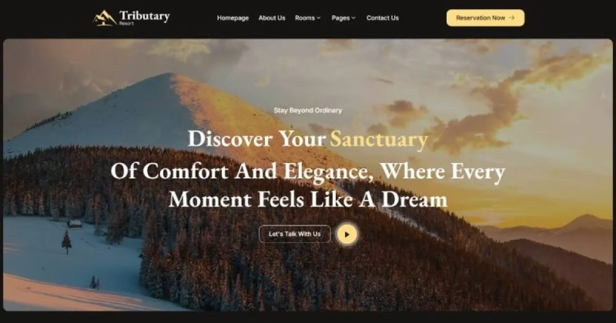 Tributary – Hotel & Resort Elementor Template Kit
