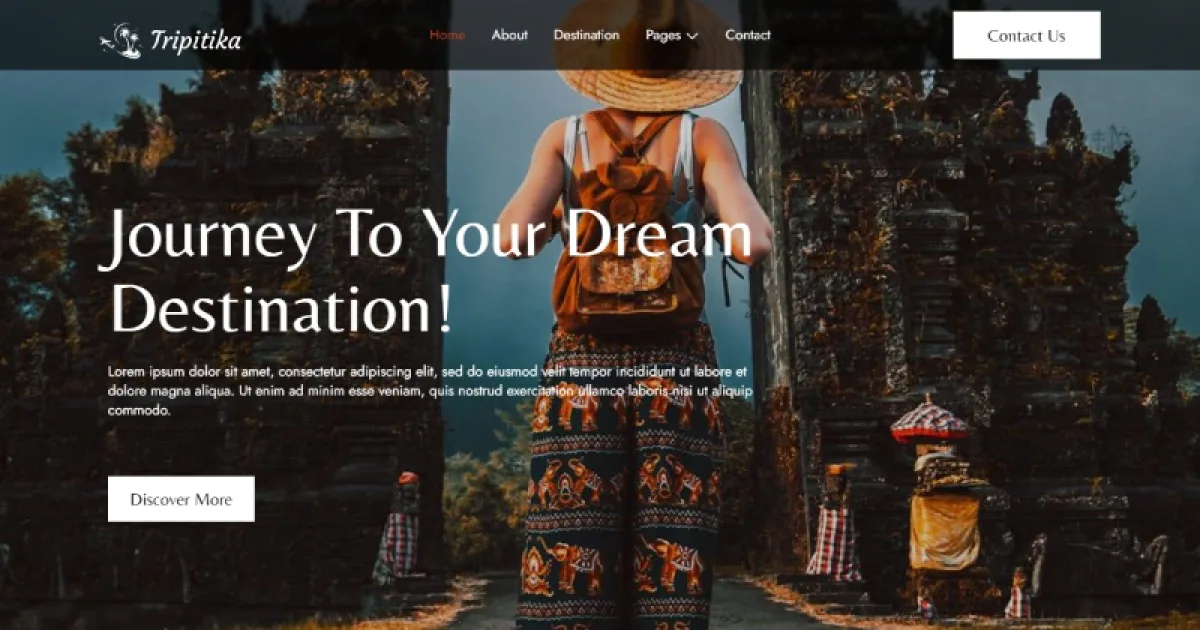 Tripitika – Tourism & Travel Agency Elementor Template Kit