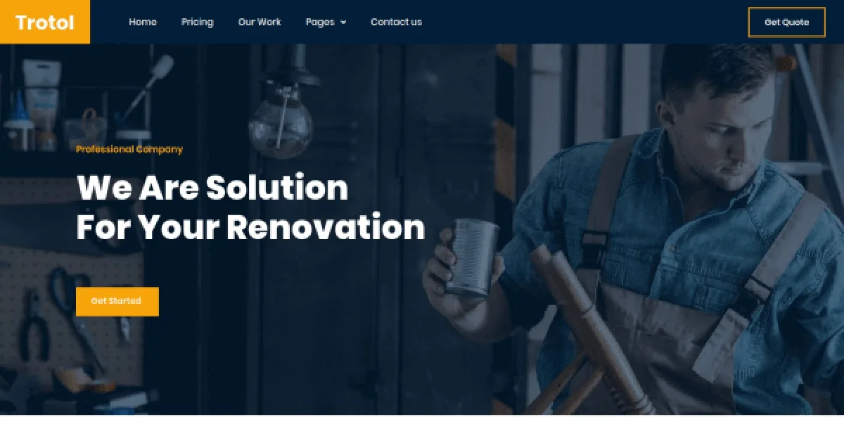 Trotol – Renovation Elementor Template Kit