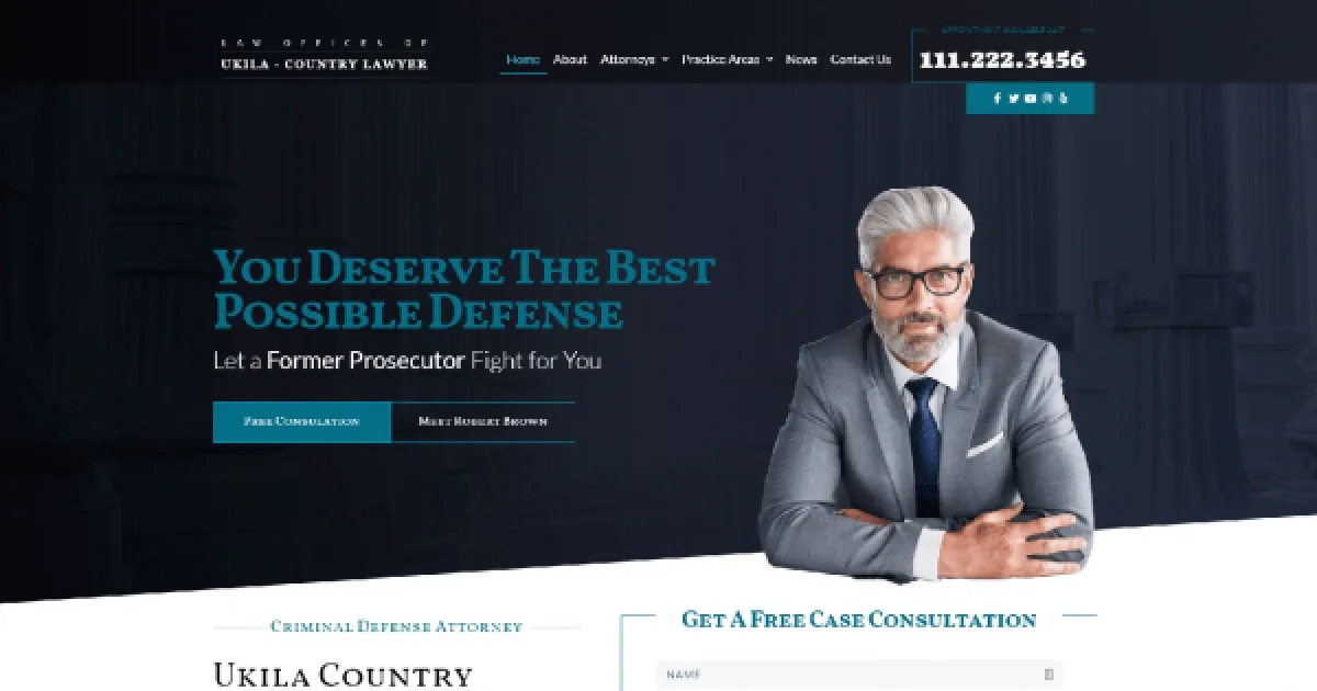 Ukila – Lawyer & Attorney Elementor Template Kit