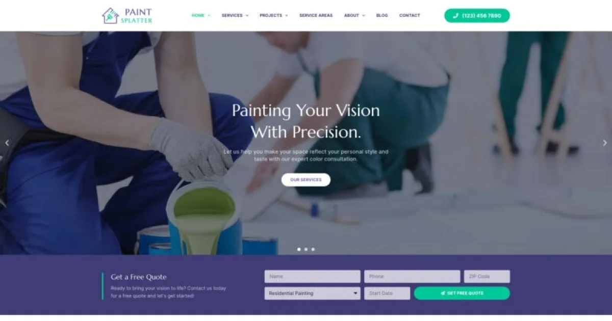 Uppaint – Painting & Renovation Elementor Template Kit