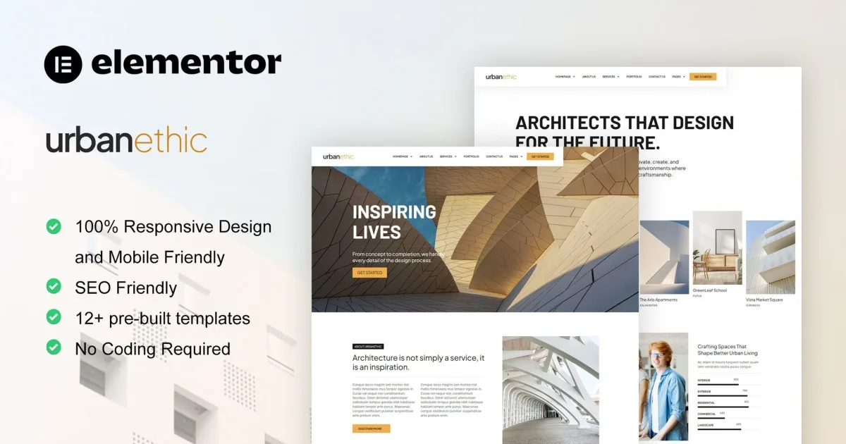Urbanethic – Architecture & Interior Elementor Template Kit