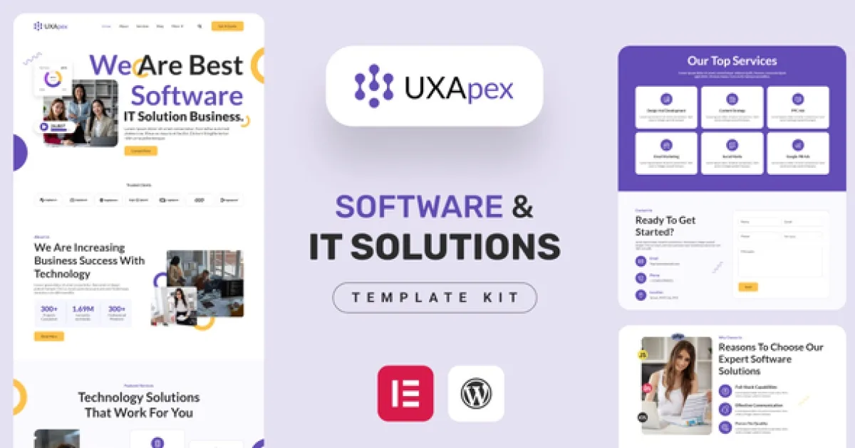 UXApex – IT Solutions & Services Company Elementor Template Kit