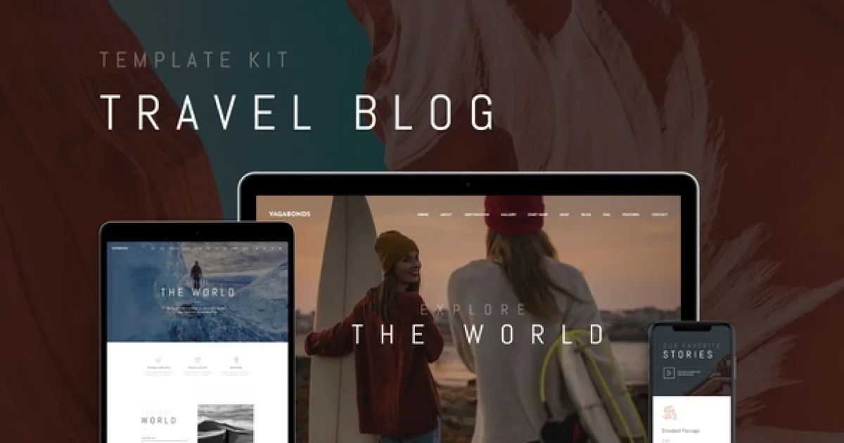Vagabonds – Travel Blog Elementor Template Kit - Official Release Preview