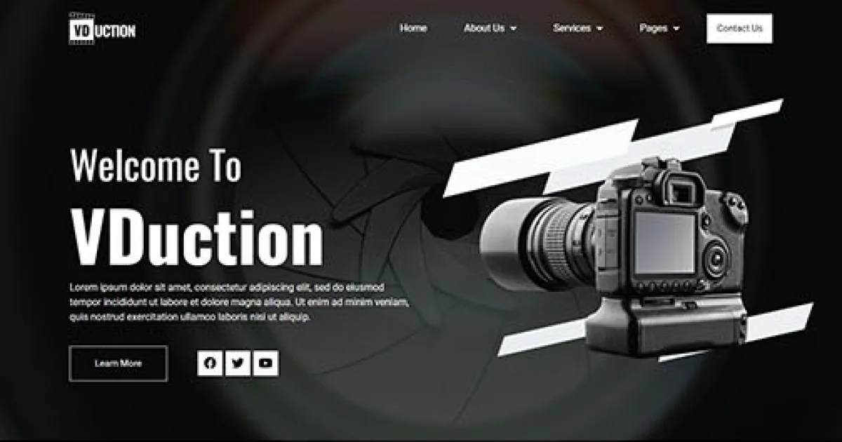 VDuction – Video Production Service Elementor Template Kit