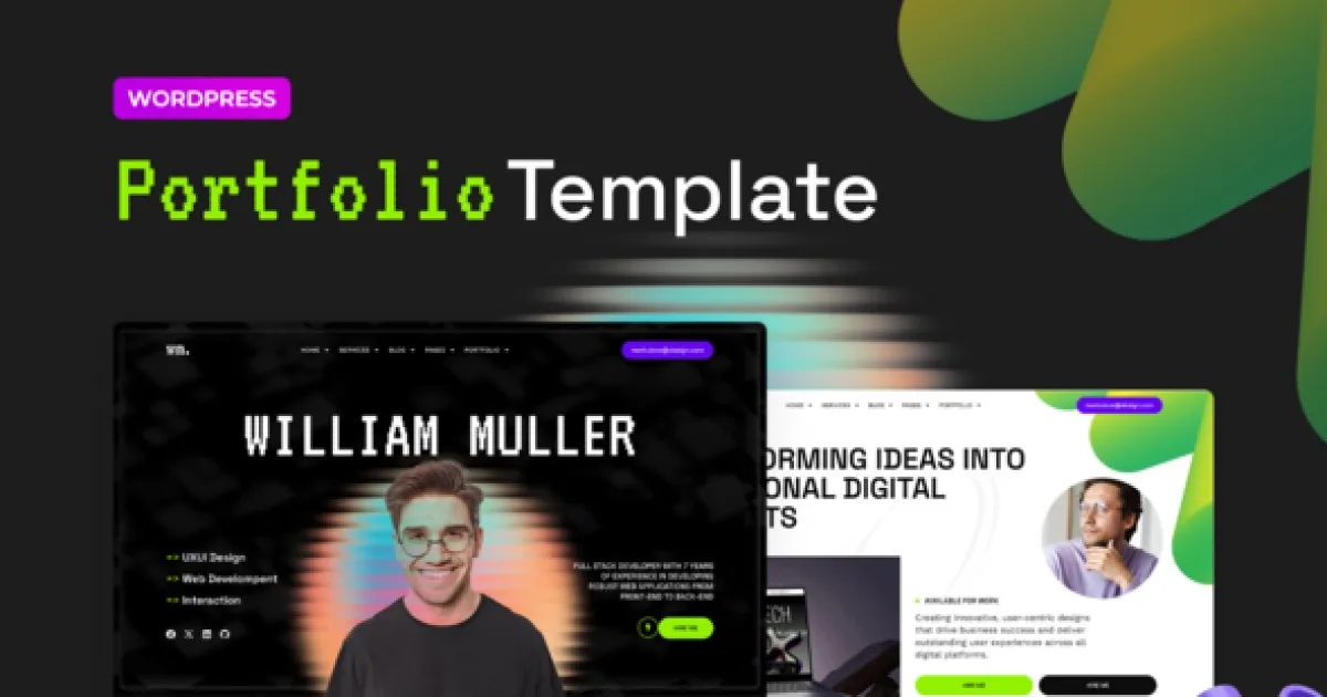 Vectra – Developer Portfolio Elementor Pro Template Kit - Official Release Preview