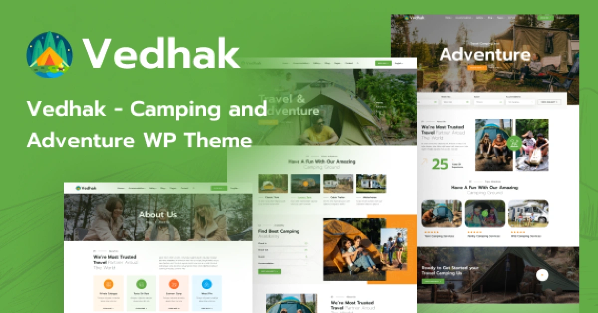 Vedhak – Camping and Adventure WordPress Theme - Official Release Preview