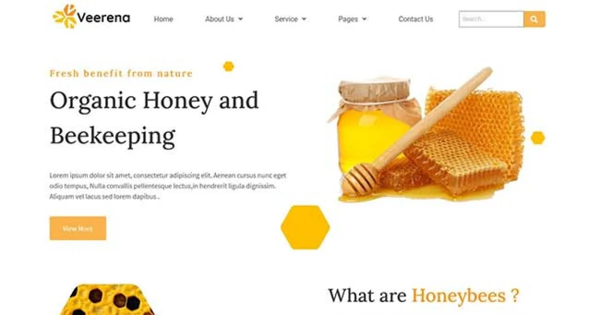 Veerena – Honey Bee Elementor Template Kit