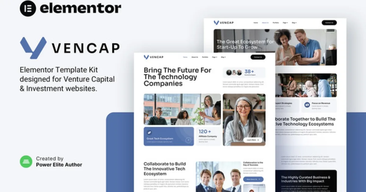 Vencap – Venture Capital & Investment Elementor Template Kit