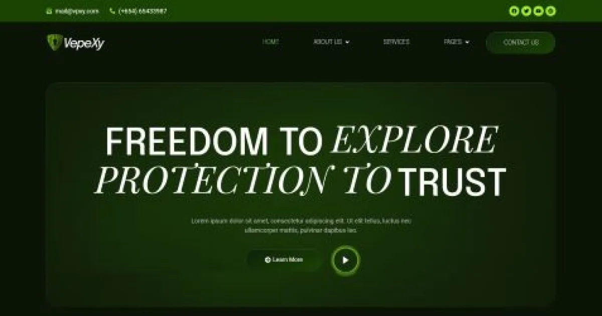 Vepexy – Proxy & VPN Services Elementor Template Kit