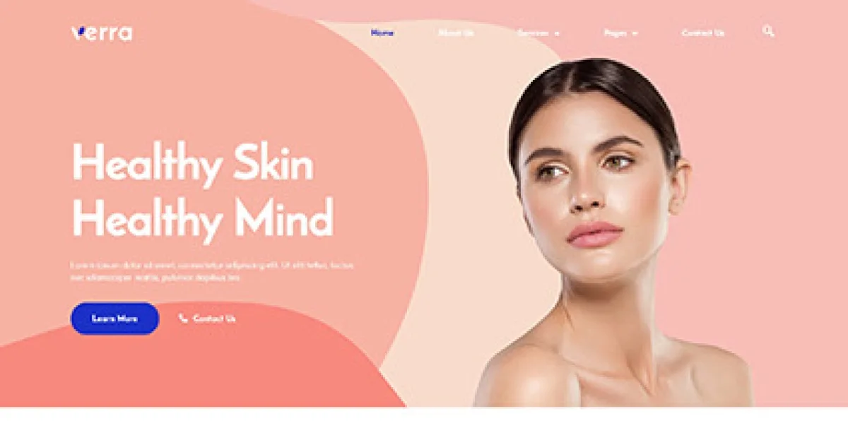 Verra – Skincare & Dermatology Elementor Template Kit