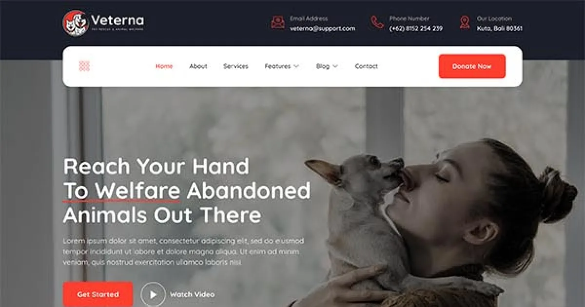 Veterna – Pet Rescue & Animal Welfare Elementor Template Kit