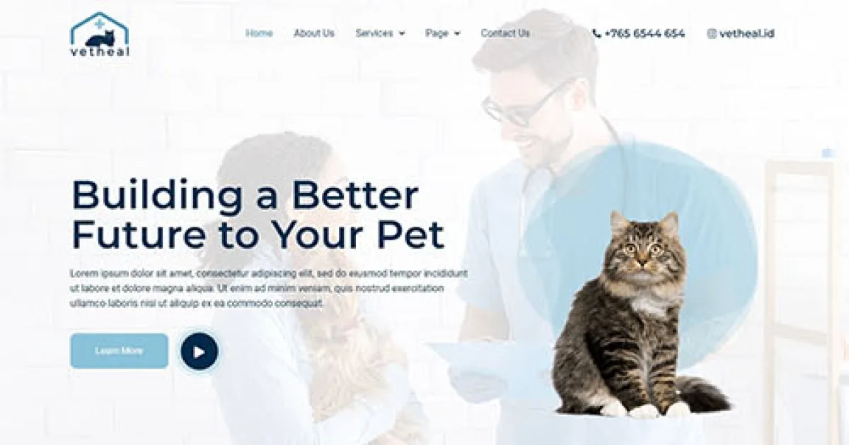 Vetheal – Veterinary Clinic Elementor Template Kit
