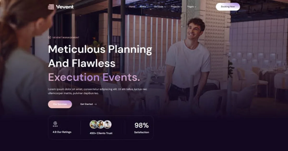 Vevent – Event Planner & Organizer Elementor Template Kit