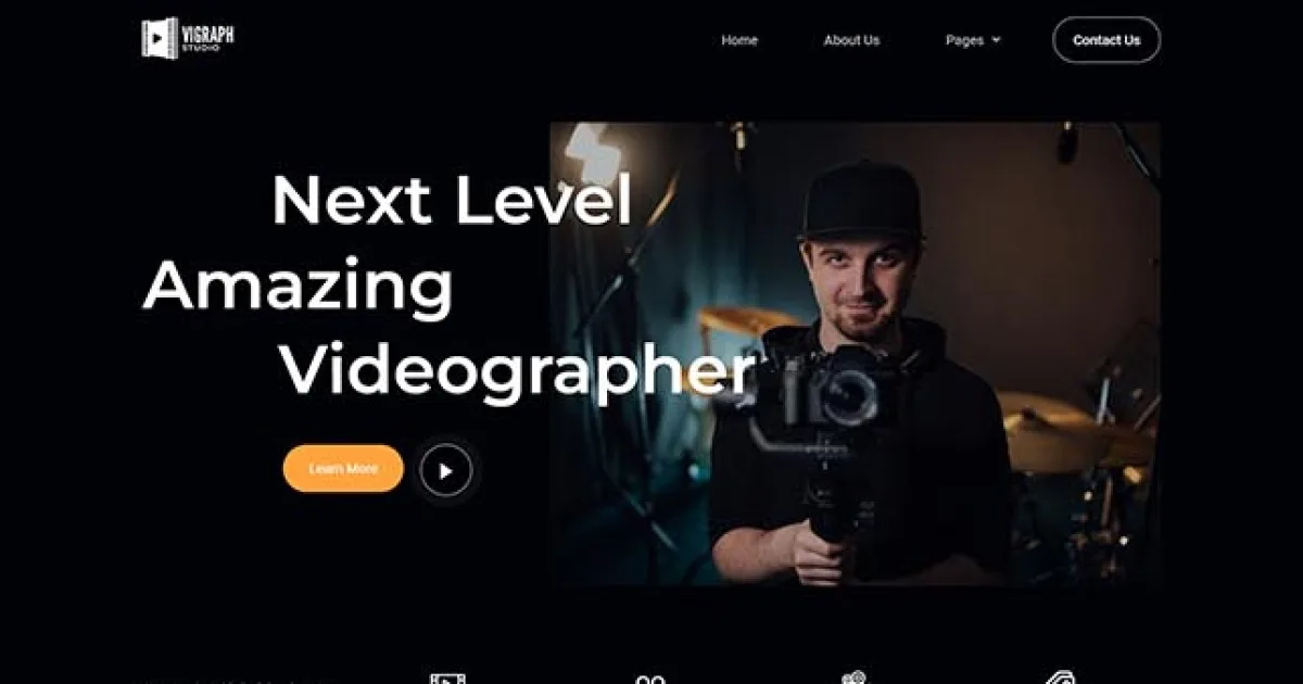 Vigraph – Videography Studio Elementor Template Kit