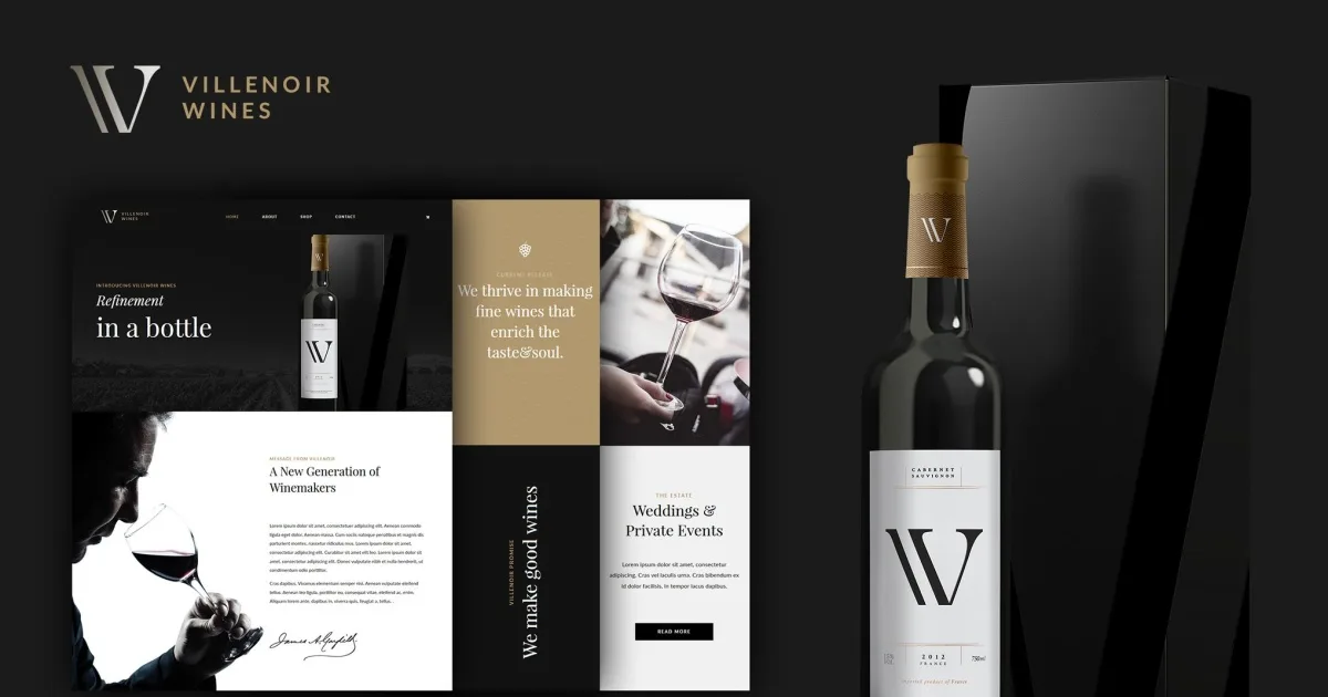 Villenoir – Wine Template Kit