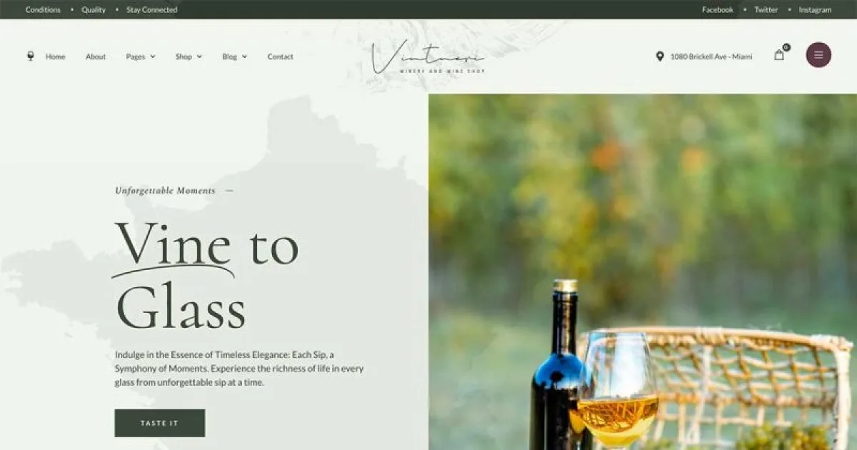 Vintneri – Wine Shop & Winery Elementor Pro Template Kit