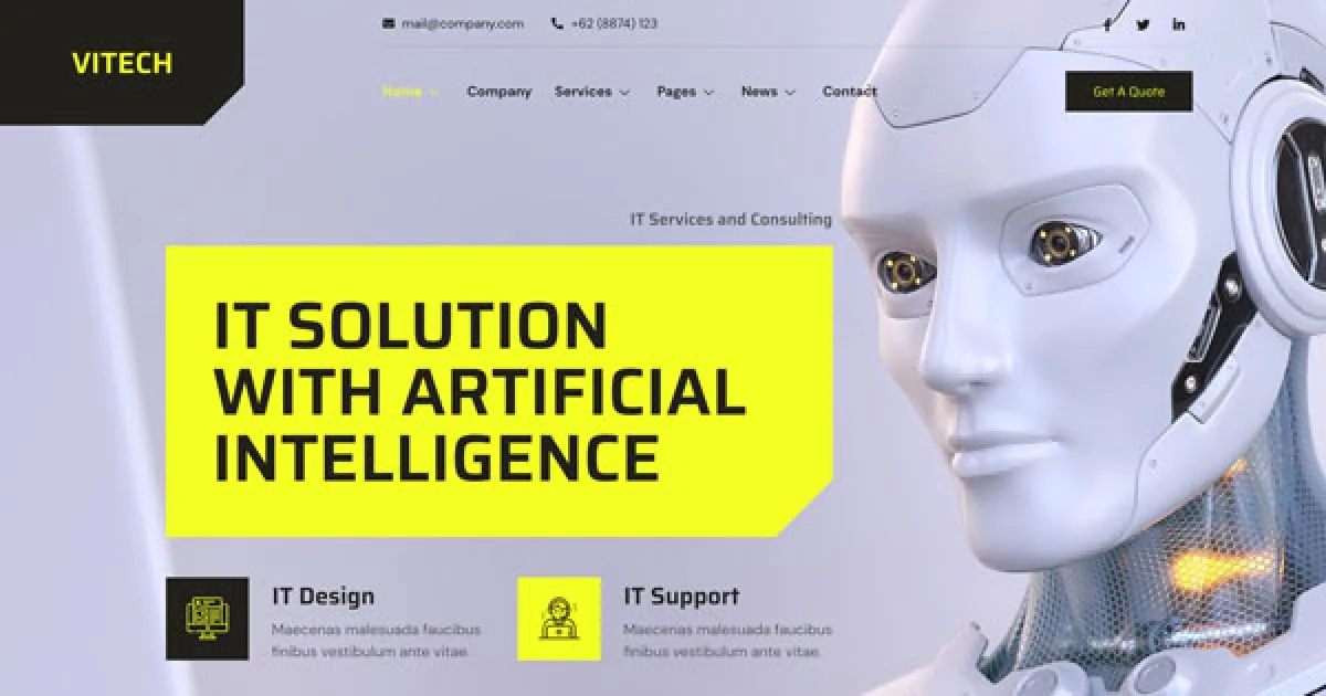 Vitech – Technology & IT Solution Elementor Template Kit