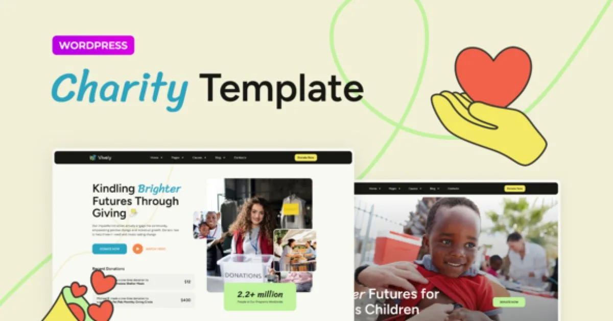 Vively – Charity & Donation Elementor Pro Template Kit