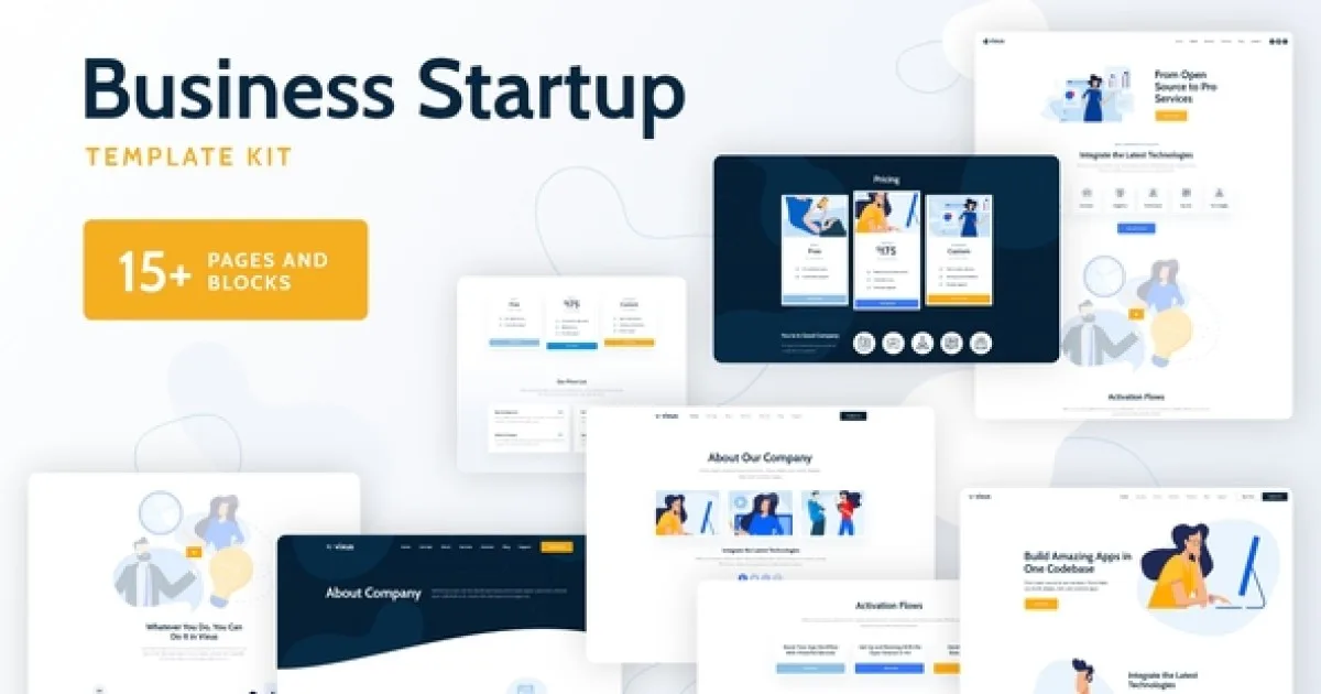 Vixus – Business Startup Elementor Template Kit